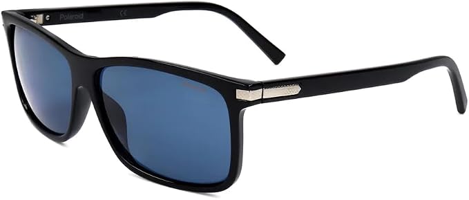 Polaroid Men's Sunglasses PLD 2075/s/x, D51/C3 Black Blue, 59 - Black / Blue