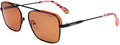 Polaroid Unisex Sunglasses PLD 6131/s, 8LZ/HE Black Orange, 56 - Black / Orange