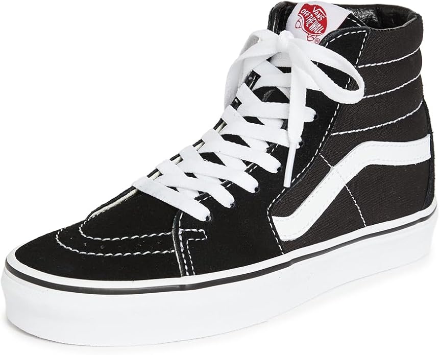 Vans SK8-Hi Classic Unisex-Adults Hi Top Lace-up Sneaker - Black / White