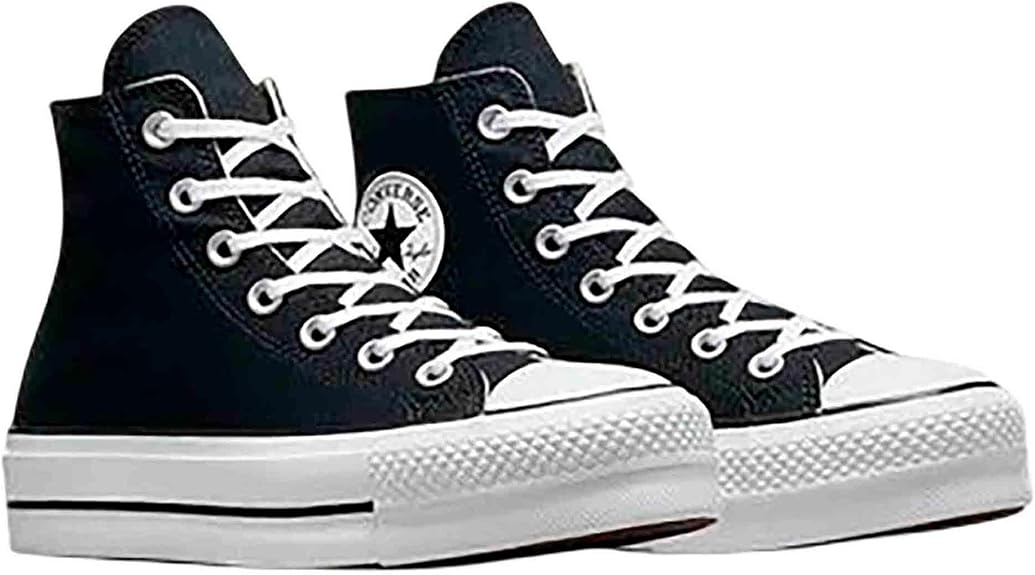 Converse Chuck Taylor All Star Lift Platform Canvas, Black/White