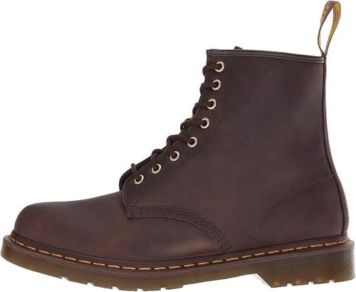 Dr. Martens 1460 Unisex Crazy Horse Leather Lace Up Boots, Brown - Brown Gaucho