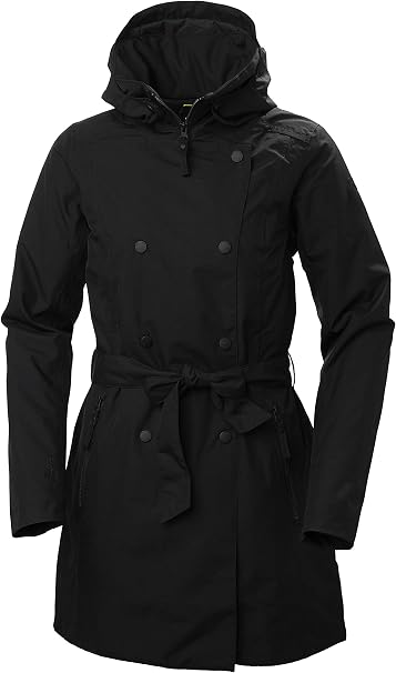 Helly Hansen Welsey II Women's Insulated Waterproof Trench Coat - Black