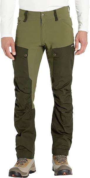 Fjällräven Keb Men's Hiking and Trekking Trousers - Deep Forest / Laurel Green