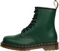Dr. Martens 1460 Unisex Smooth Leather Lace Up Boots, Green