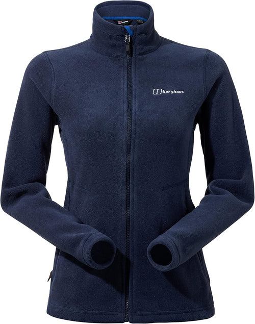 Berghaus Women's Prism Polartec Interactive Fleece Jacket, Added Warmth, Flattering Style, Durable, Blue - Dark Blue