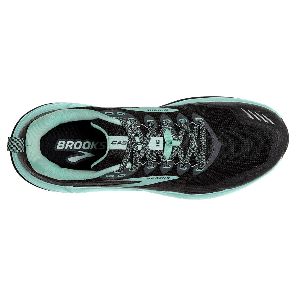 Brooks Cascadia 16 Women's Running Shoes, Black Ebony Yucca