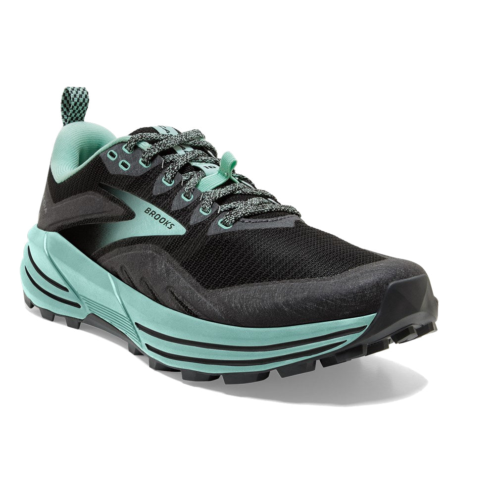 Brooks Cascadia 16 Women's Running Shoes, Black Ebony Yucca