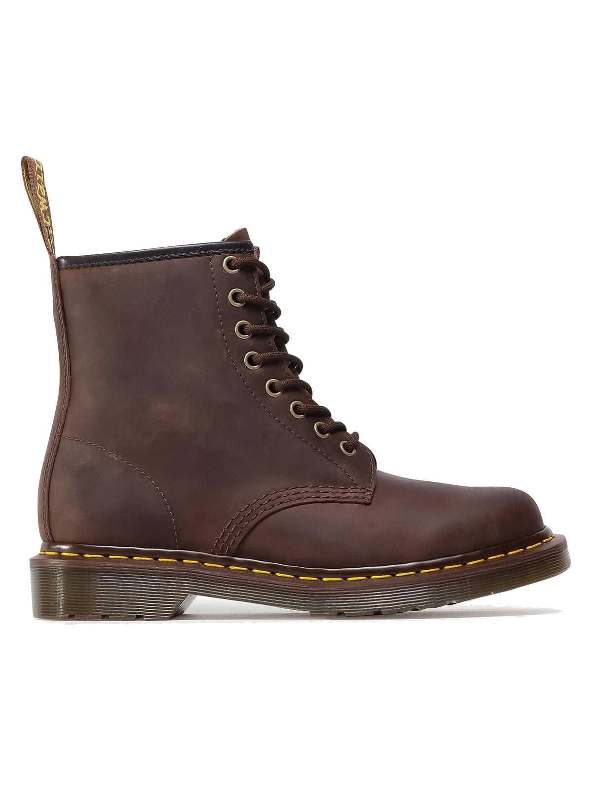 Dr. Martens 1460 Unisex Crazy Horse Leather Lace Up Boots, Brown