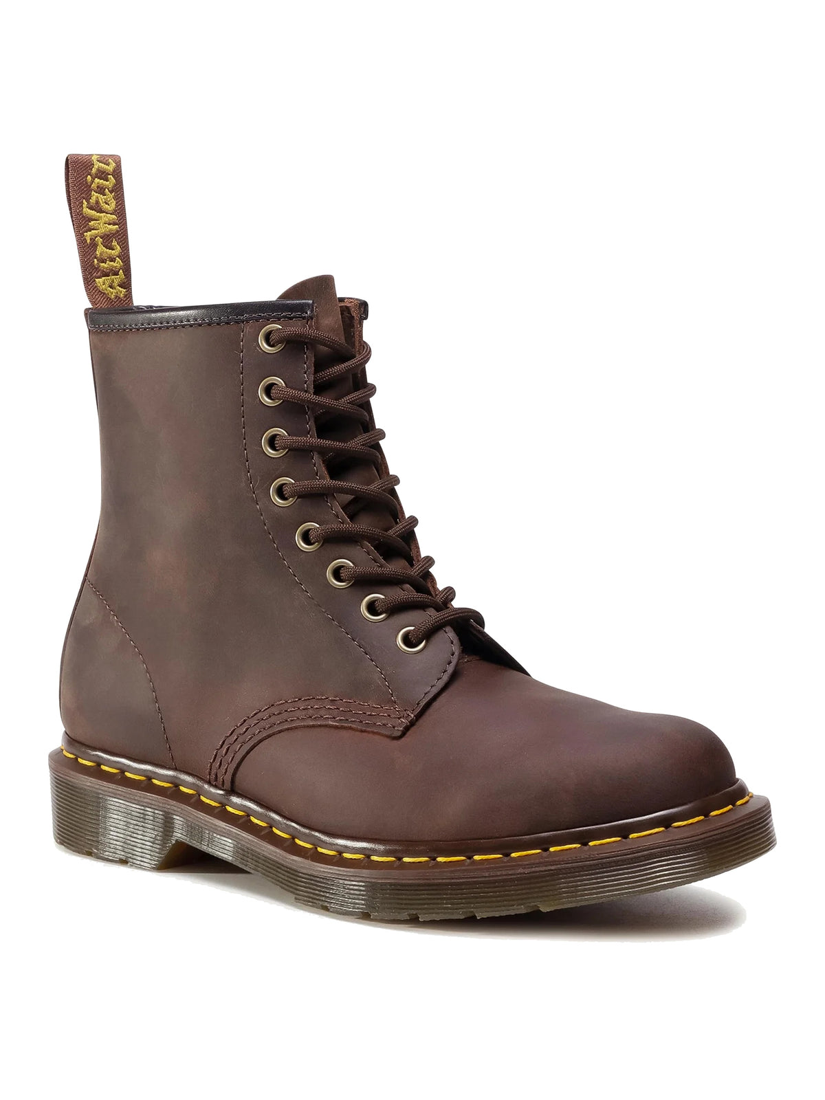 Dr. Martens 1460 Unisex Crazy Horse Leather Lace Up Boots, Brown