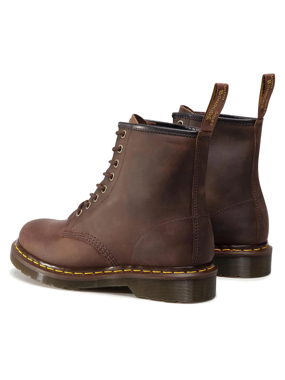 Dr. Martens 1460 Unisex Crazy Horse Leather Lace Up Boots, Brown