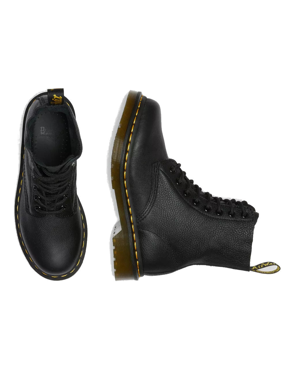 Dr. Martens 1460 Unisex Pascal Virginia Leather Lace Up Boots, Black