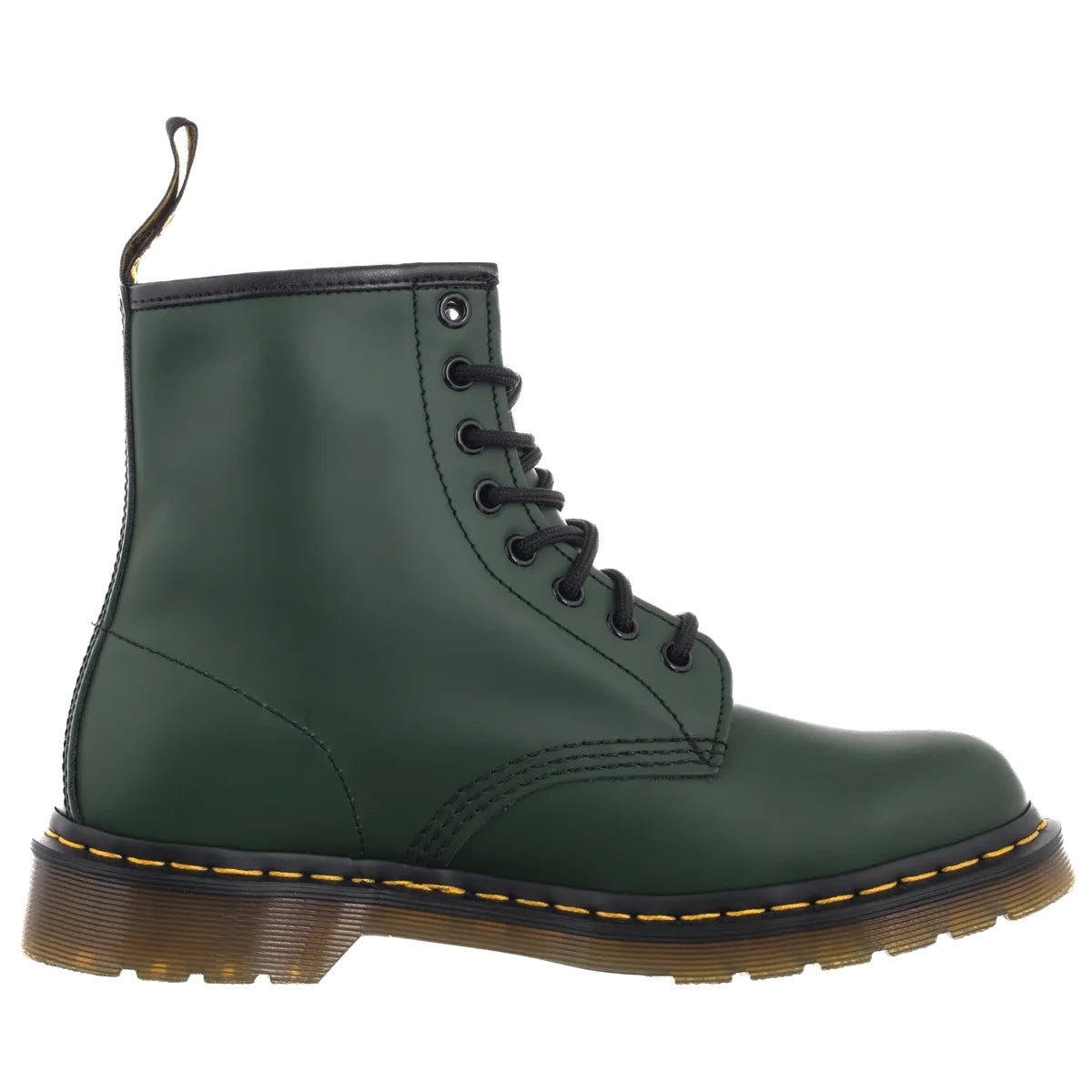 Dr. Martens 1460 Unisex Smooth Leather Lace Up Boots, Green