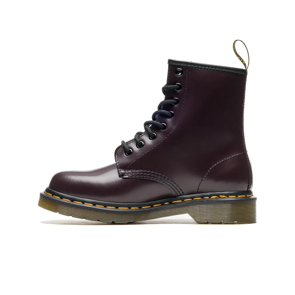 Dr. Martens 1460 Unisex Smooth Leather Lace Up Boots, Burgundy