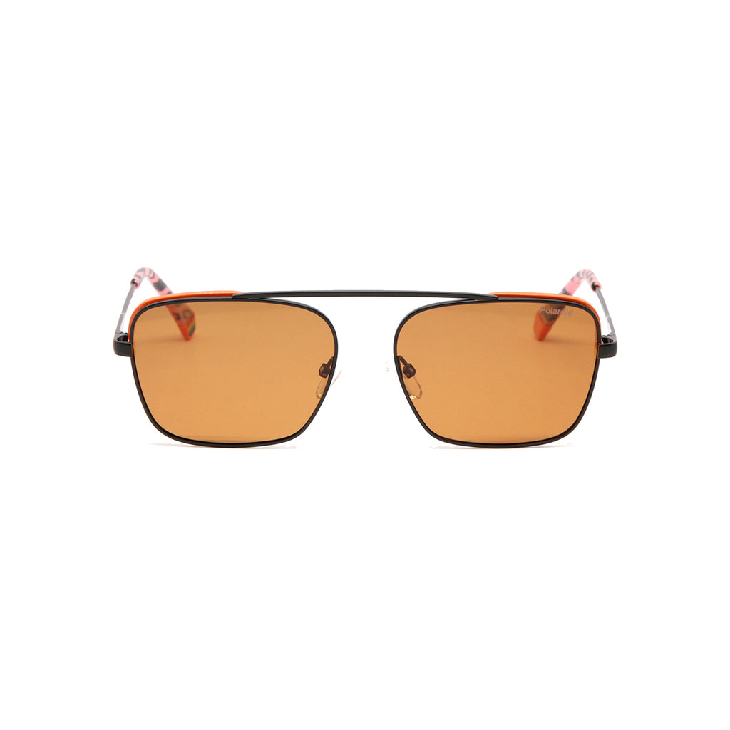 Polaroid Unisex Sunglasses PLD 6131/s, 8LZ/HE Black Orange, 56
