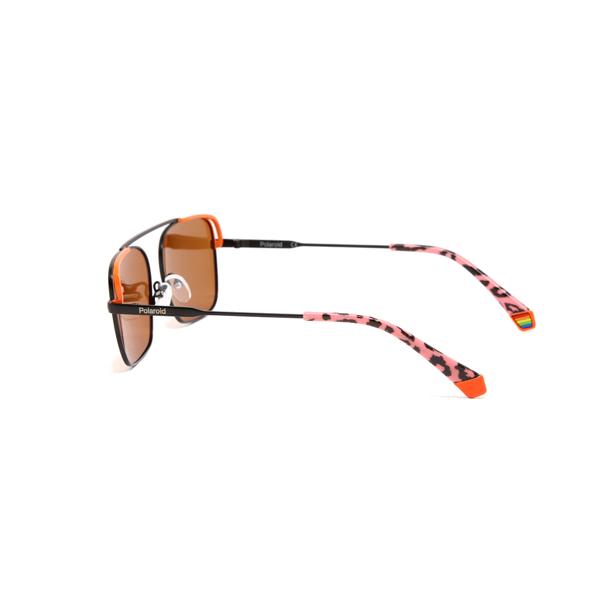 Polaroid Unisex Sunglasses PLD 6131/s, 8LZ/HE Black Orange, 56